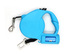 Retractable Dog Leash with a FREE roll of plastic bags